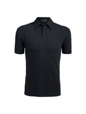 GFore Men's Black Polo Shirt Short Sleeve Size L